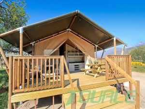 Tendes d'hotel de luxe Glamping Tendes impermeables de safari a l'aire lliure Camping Resort