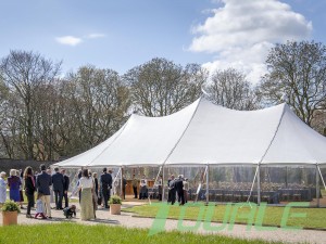 Outdoor Wedding 200 People Exhibition Marquee Trade Show Tents PVC Pole Tents