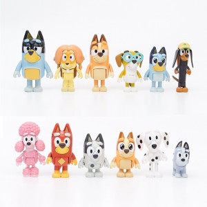 Blueys And The Bingo Friends Set With Movable Joints Bandit PVC Toys Set Action Figures