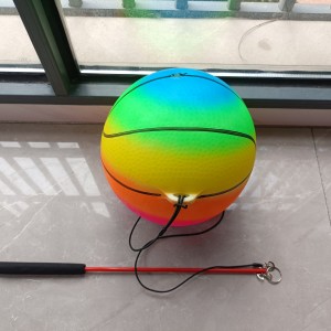 Hot Sale Rainbow pumpkin ball swing ball square dance middle-aged and elderly children fitness hand swing ball