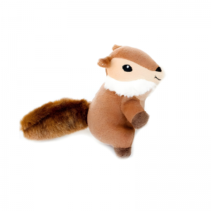 Fashion Squirrel Squeaky Hide And Seek Plush Dog Toy