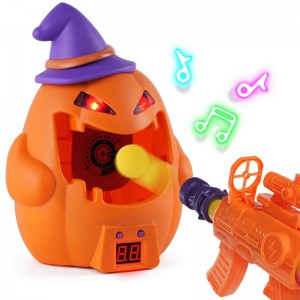 Pumpkin Shooting Target Set with Light and Electronic Scoring Mata
