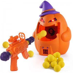 Pumpkin Shooting Target Set with Light and Electronic Scoring Screen