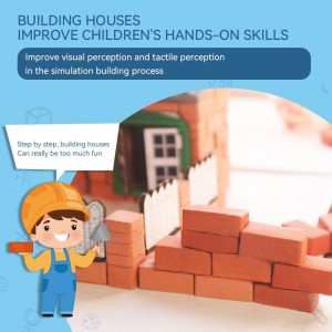 2023 New DIY Educational Toys Gold Brick Maker Building Game 3D Mini Mansion