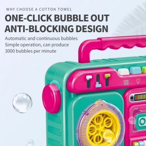Global Funhood Portable Radio Shape Bubble Toys