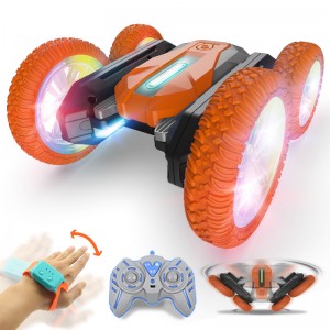 Global Drone R/C 360 Degree Rotation Stunt Car With Dual Control