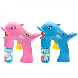 Chow Dudu Bubble Toy GF6310A Cute Dolphin Bubble Gun With Bubble Water