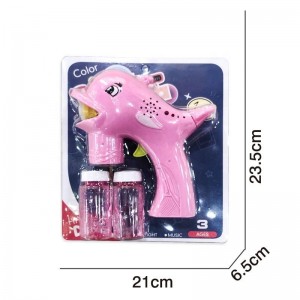 Chow Dudu Bubble Toy GF6235 Electric Dolphin Bubble Gun with Light & Music