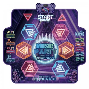 2024 Neuankömmling Musikspielzeug-Tanzmatte mit Lichtern, verschiedenen Themen und fünf Ebenen, verbunden über Bluetooth