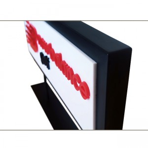 FL077 New Balance Golf Metal & Acrylic Double Side Logo Sign Countertop Display Rack