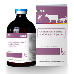 Professional China Metamizole Sodium Injection 30% For Animal Treatment - Gentamycin Sulfate and Analgin Injection – Jizhong