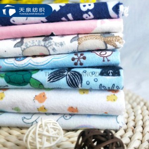 OEM/ODM Factory Sofa Flannel Fabric - 100% Cotton Printed Flannel Fabric – Tianquan