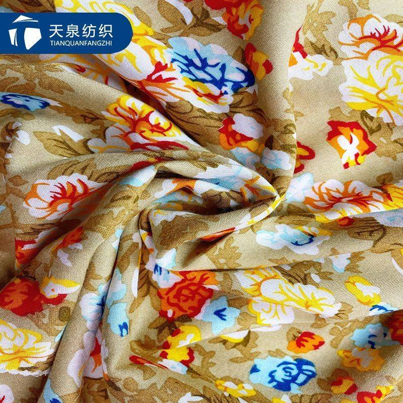 Hot Selling High Quality Woven Stock Print 100Rayon Viscose Fabric For Apparel Fabric