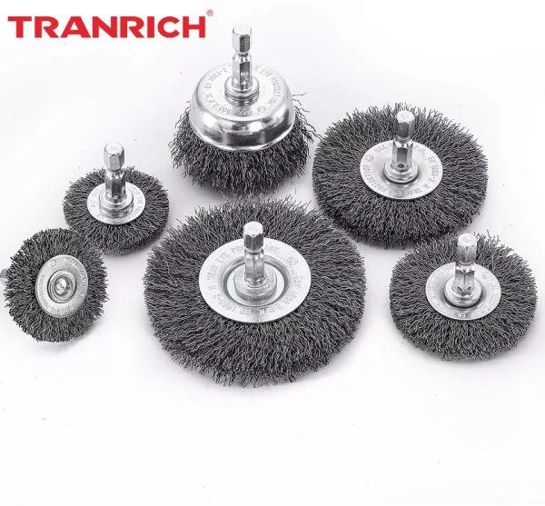 Crimped Wire Wheel Brush Rotary Abrasive Wheel Steel Wire Brushes