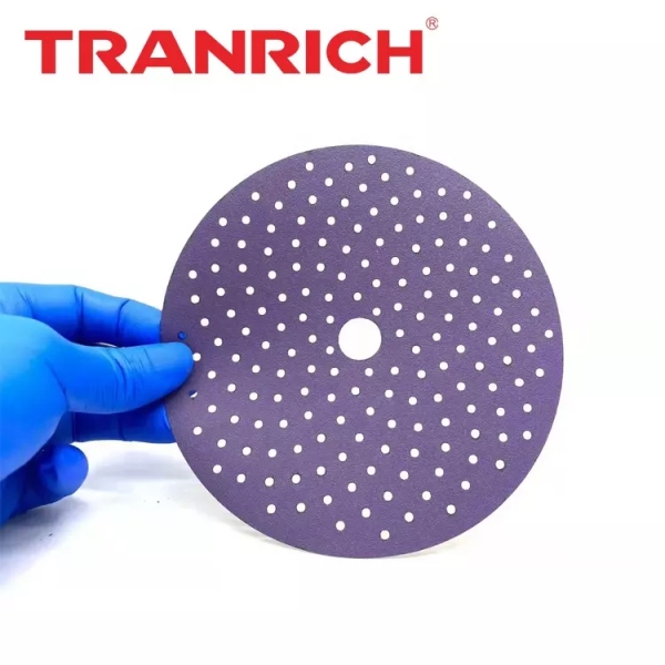 Disc de pel·lícula impermeable superfina Abrasius Paper de vidre per a automòbils Discs de poliment Paper de vidre de ganxo i bucle