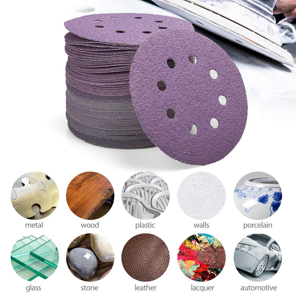 Abrasive Paper Sanding Disc Hook&Loop Aluminium Sand Paper For Polishing