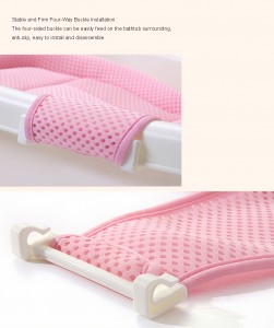 Safe and comfortable baby bath support cushion