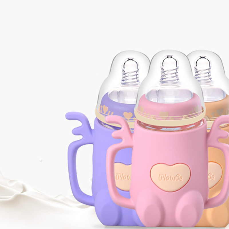 Bulk High Borosilicate Glass Environmentally Friendly Household Baby Bottle Borosilicate Glass Baby Bottle