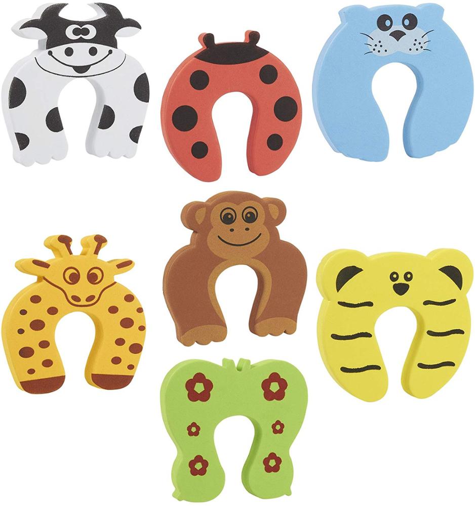 Factory Children Safety Colorful Cartoon Animal Foam Door Stop Cushion for Baby
