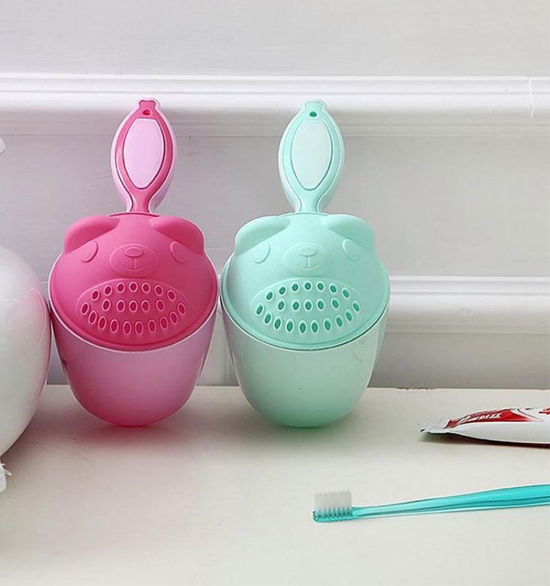 Cheap Wholesale Cute Cartoon Shampoo Cup  Baby Shower Spoon