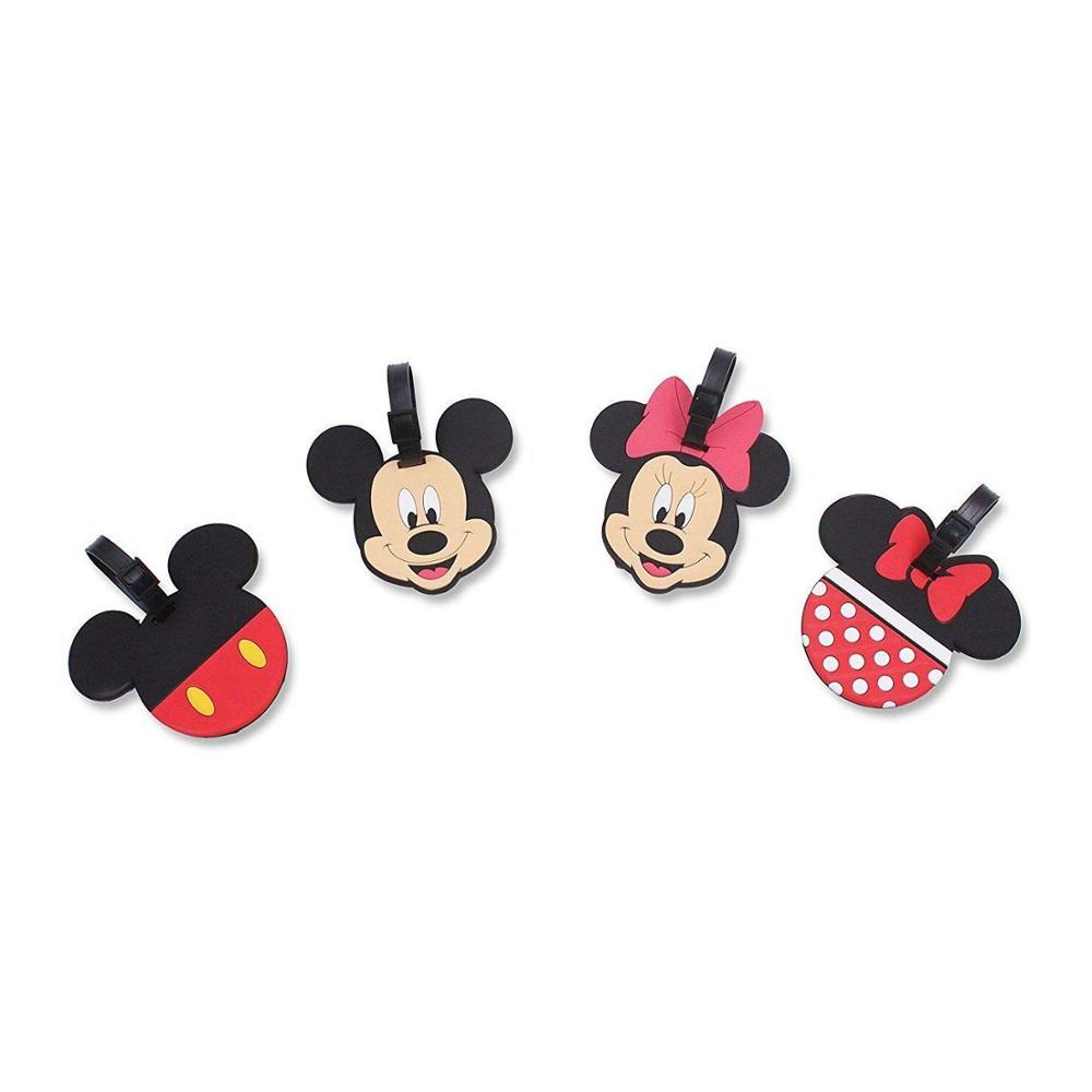 Set of 4 – Super Cute Cartoon Silicone Travel Luggage ID Tag for Bags (Planes)