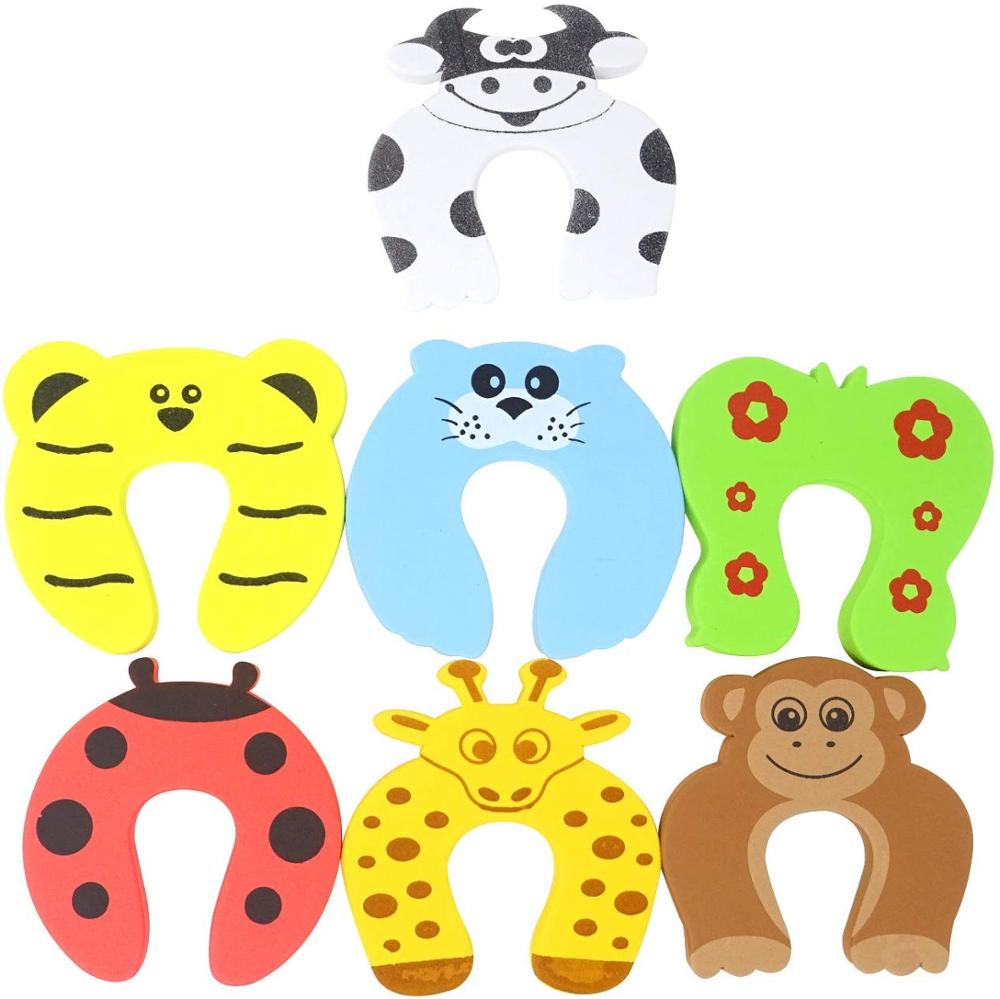 Factory Children Safety Colorful Cartoon Animal Foam Door Stop Cushion for Baby Featured Image