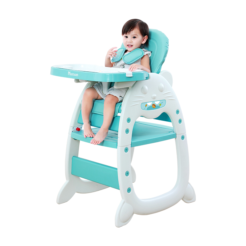 Factory best selling Bath Cup - Multi Function Firm Children Feeding Chair  Portable Easy Moving Foldable Metal Baby High Chair – Transtek