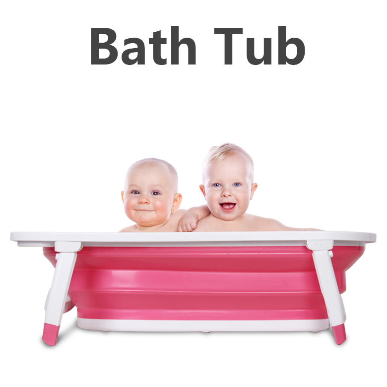 Baby Plastic Foldable bath Tub, OEM available