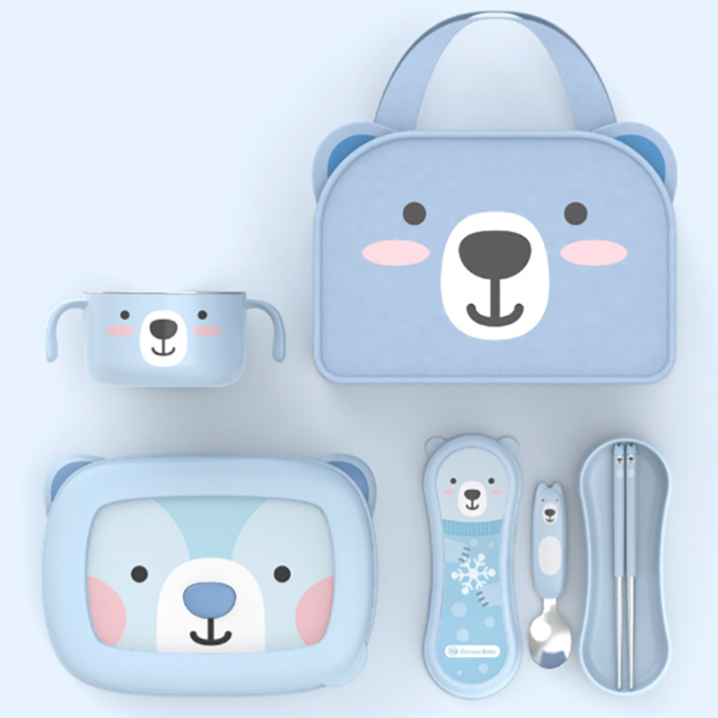 Children's Stainless Steel Lunch Box Is Suitable For Children's School Camping Trip Custom Leakproof Food Bento Box