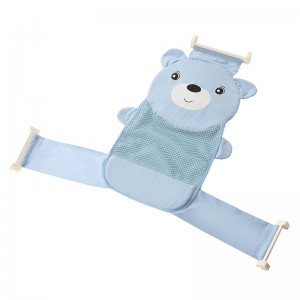 Baby bath pad with soft safety sponge pillow, it will make sure it is comfortable for the baby to lean on it.