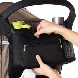 Stroller Organizer Of Large Compartment Multi-functional Stroller Organizer