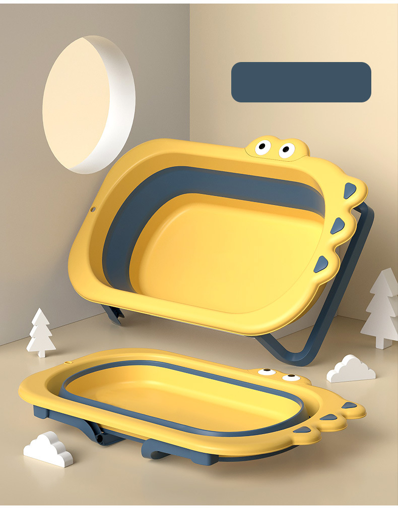 Foldable Baby Bathtub Portable Infant Shower Basin Lightweight Toddler Washing Tub Featured Image