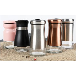 Customized Stainless Steel Glass Bottle Salt Pepper Shakers