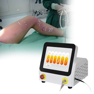 Phẫu thuật laser giãn tĩnh mạch 980nm điều trị giãn tĩnh mạch hình ảnh tam giác tĩnh mạch chữa bệnh bằng laser diode Laser 980 nm cắt bỏ giãn tĩnh mạch- 980mini EVLT