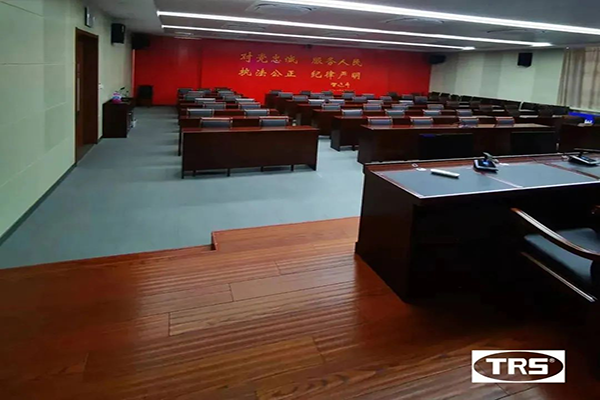 [TRS AUDIO] 7.1 Home Cinema&Karaoke පද්ධතිය Chizhou Anhui හි මහජන ආරක්ෂක කාර්යාංශයක බහු-ක්‍රියාකාරී ශාලාවකට සහය දක්වයි.