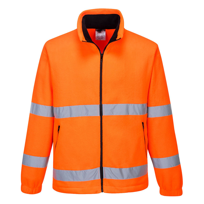Orange Hi Vis Essential Fleece Jacket
