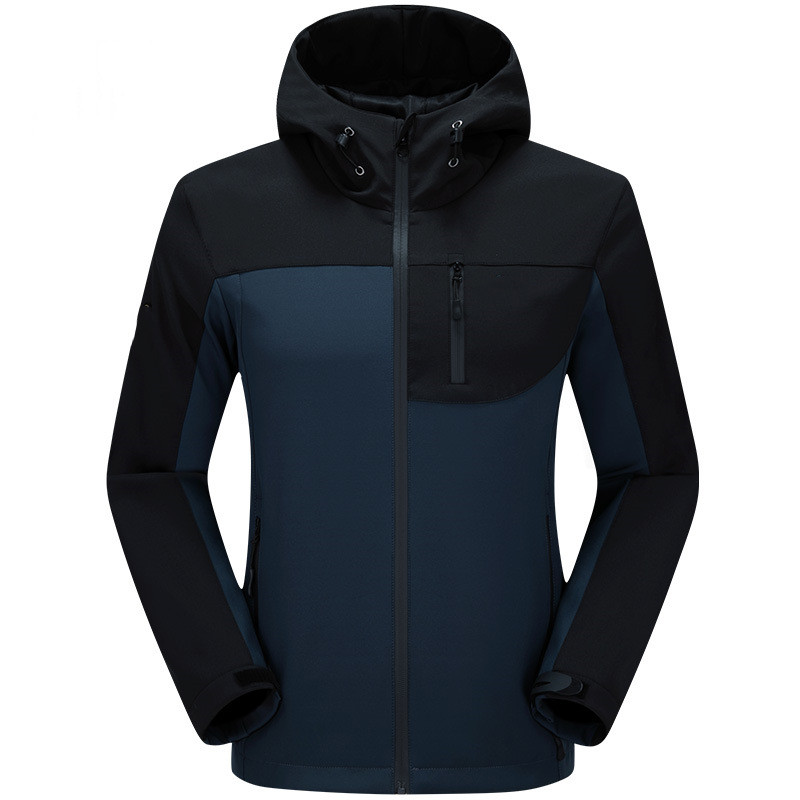 Mens Two-Tone Softshell Jacket with hood