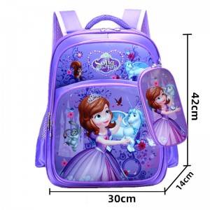 Cartoon children’s school bag boys and girls burden relief shoulder bag