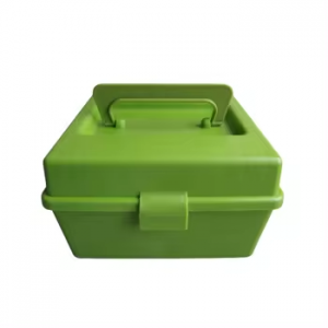 TB904 塑料硬绿色弹药盒 19x19x11.5 厘米