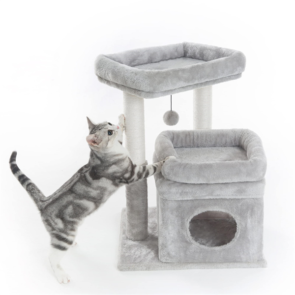 Top Suppliers Mentally Stimulating Dog Toys - Wholesale Cat Tree Small Cat Tower with Dangling Ball and Perch – TTG
