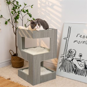 Bottom price Dog Treat Toys - Wholesale Modern Cat Tree Multi Level Spacious Perch Cat Tower – TTG