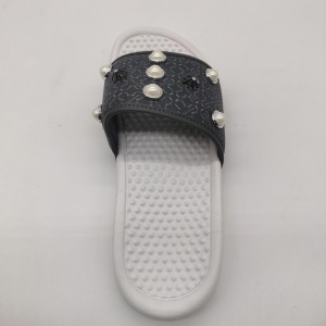 2021 New Summer Indoor Outdoor Home Ladies Flat Sandals Fashion Good Quality Slippers Women Beach Slides With Pearl