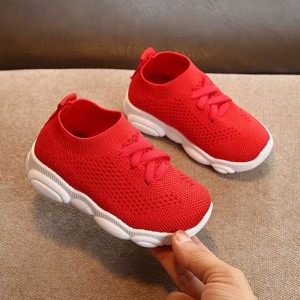ស្បែកជើងកូនក្មេង 2022 Antislip Soft Bottom Baby Sneaker Casual Flat Sneakers Shoes Toddler Size Girls Boys Sports Shoes