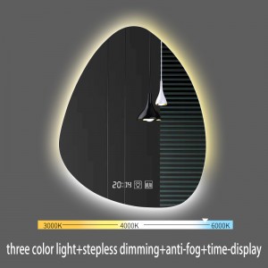 Customizable LED Bathroom Mirrors: Irregular Shapes with Fog Removal Feature