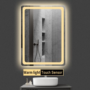 Sleek Metal Frame LED Bathroom Mirrors: Top-Selling Models with Fog Removal Function, OEM Available