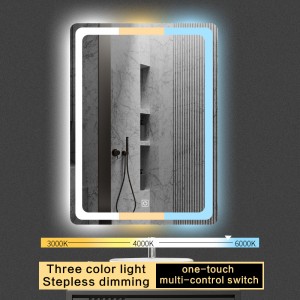 Sleek Metal Frame LED Bathroom Mirrors: Top-Selling Models with Fog Removal Function, OEM Available