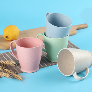 10OZ Wheat straw resuable mugs