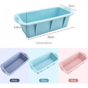 Rectangular Silicone Loaf Pan Mold Baking Tools Candy Toast Mould