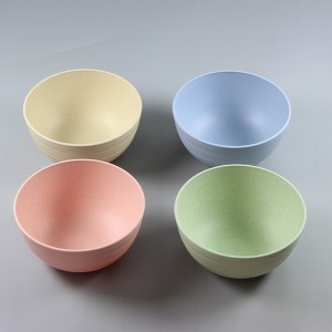 High quality China Take Away Box 2 Compartment 800ml Eco Friendly Wheat Straw Bowl and Lid