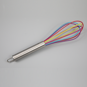 Silicone Stainless Steel Kitchen Wire Whisk Wisk Egg Beater